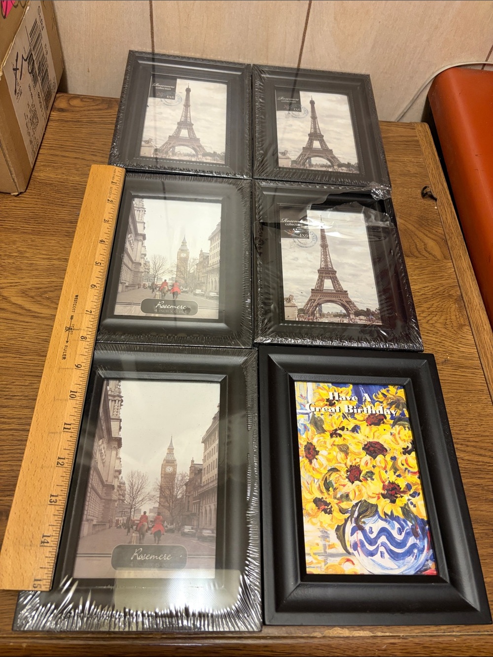 Set 6/Black Decorative Photo Frame Set - Home Accents